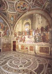 Fresco at Stanza della Segnatura
